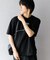 ブロックドデザインTシャツ(5分袖)