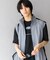 ブロックドデザインTシャツ(5分袖)