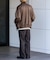 ウールライクダブルタックワイドパンツ