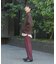 ウールライクダブルタックテーパードパンツ