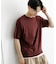 クルーネックニットショートスリーブTシャツ