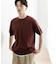 クルーネックニットショートスリーブTシャツ