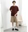 クルーネックニットショートスリーブTシャツ