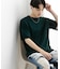 クルーネックニットショートスリーブTシャツ