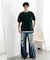 クルーネックニットショートスリーブTシャツ
