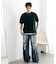 クルーネックニットショートスリーブTシャツ