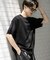 クルーネックニットショートスリーブTシャツ