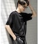 クルーネックニットショートスリーブTシャツ