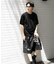 クルーネックニットショートスリーブTシャツ