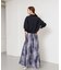 ボカシプリントロングスカート