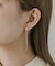 ステンレスビジューチェーンピアス