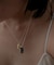 SMELLY so’　rectangle plate necklace