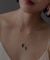 SMELLY so’　rectangle plate necklace