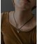 SMELLY so’　oval plate cord necklace