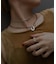 SMELLY so’　oval plate cord necklace