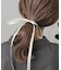 ロングサテンリボンヘアポニー