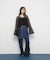 フェザーメッシュカーディガン