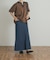 Denim Flare Skirt