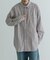 ATON　GIZA STRIPE WASHED SHIRTS