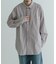 ATON　GIZA STRIPE WASHED SHIRTS