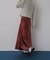 『WEB／一部店舗限定サイズ』ナローサテンスカート