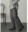 ウールライクワイドストレートパンツ