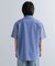 ストライプブロックドシャツ(5分袖)