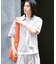 『イージーケア／セットアップ対応／ユニセックス』リネンライクボクシーシャツ(5分袖)
