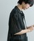 『ユニセックス』『洗濯可』アソートレースオープンカラーシャツ(5分袖)