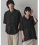 『ユニセックス』『洗濯可』アソートレースオープンカラーシャツ(5分袖)