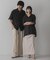『ユニセックス』『洗濯可』アソートレースオープンカラーシャツ(5分袖)