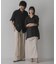 『ユニセックス』『洗濯可』アソートレースオープンカラーシャツ(5分袖)