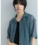 『ユニセックス』『洗濯可』アソートレースオープンカラーシャツ(5分袖)