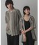 『ユニセックス』『洗濯可』アソートレースオープンカラーシャツ(5分袖)