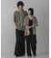 『ユニセックス』『洗濯可』アソートレースオープンカラーシャツ(5分袖)