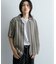『ユニセックス』『洗濯可』アソートレースオープンカラーシャツ(5分袖)