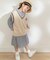 『親子リンク』Vネックニットベスト(KIDS)