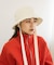 リボン付きキルティングバケットHAT