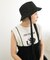 リボン付きキルティングバケットHAT