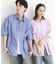 『ユニセックス』リラックスフィットレギュラーカラーショートスリーブシャツ