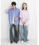 『ユニセックス』リラックスフィットレギュラーカラーショートスリーブシャツ