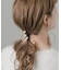 メタルスクエアヘアカフ