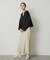 Vネッククロップドトップ