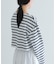 『別注』Le minor×UR　Border cropped T-shirts
