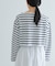 『別注』Le minor×UR　Border cropped T-shirts