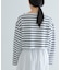 『別注』Le minor×UR　Border cropped T-shirts