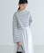 『別注』Le minor×UR　Border cropped T-shirts
