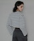 『別注』Le minor×UR　Border cropped T-shirts