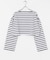 『別注』Le minor×UR　Border cropped T-shirts