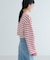『別注』Le minor×UR　Border cropped T-shirts